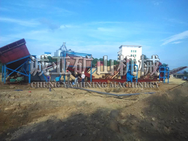 Digging bucket sand washing machine