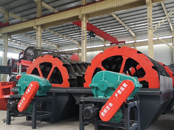 Wheel type sand washing machine1